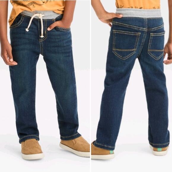 Cat & Jack Toddler Boys' Pull-On Straight Fit Jeans - Picture 6 of 6